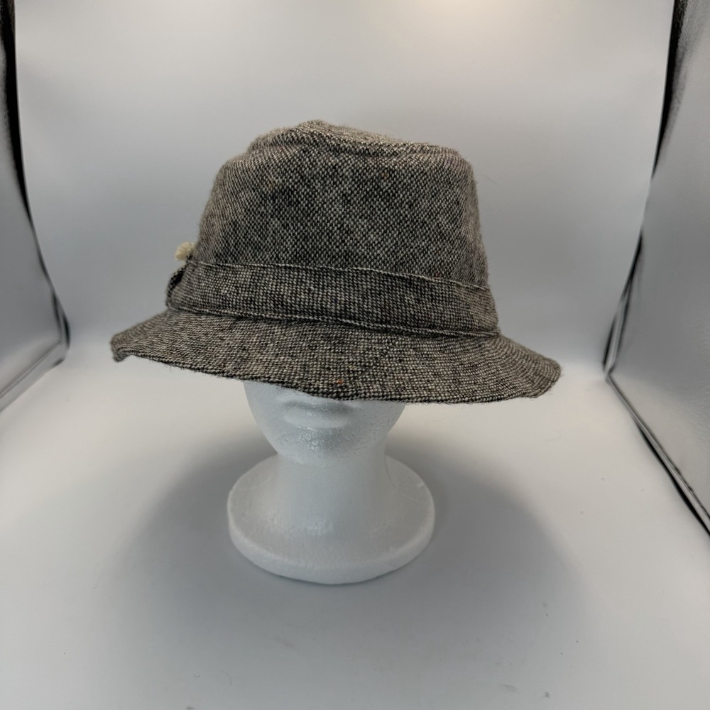 Hanna Hats Flecked Donegal Tweed Original Irish Walking Hat XL  100% Wool
